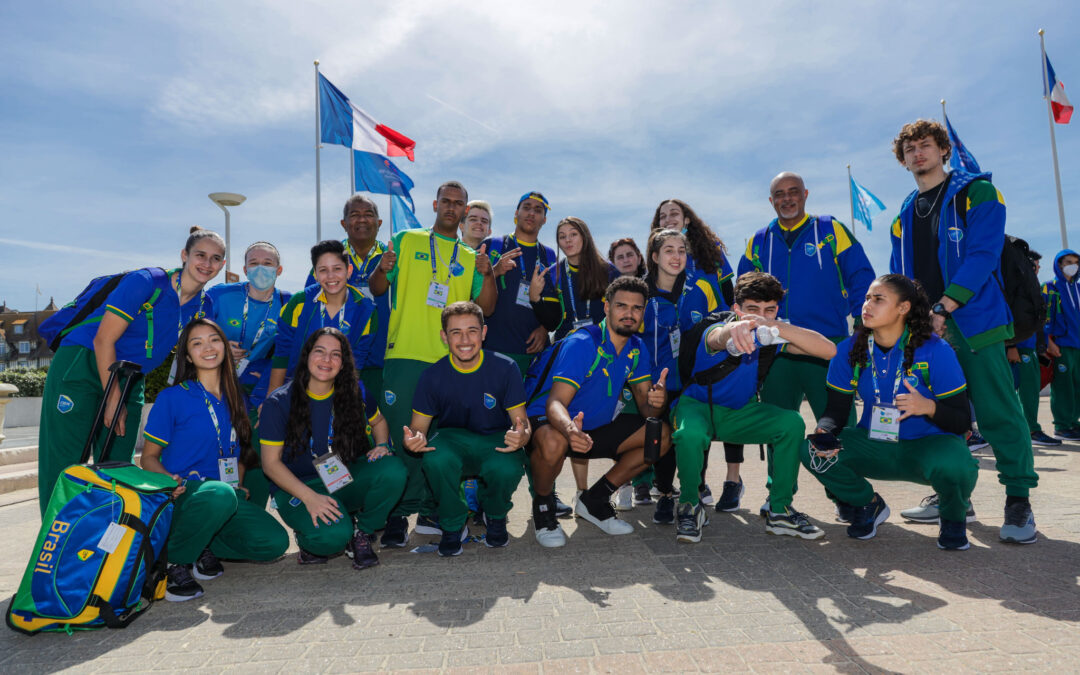Brazil arrives with largest delegation to ISF Gymnasiade Normandy 2022